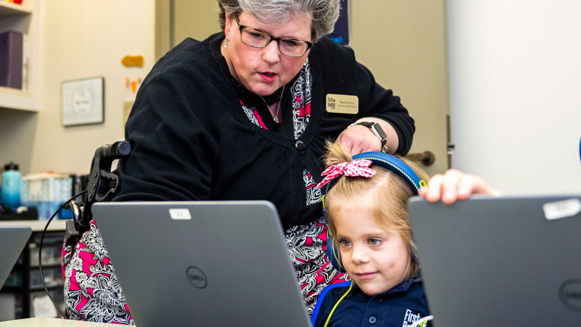 Technology classes at First Baptist Academy